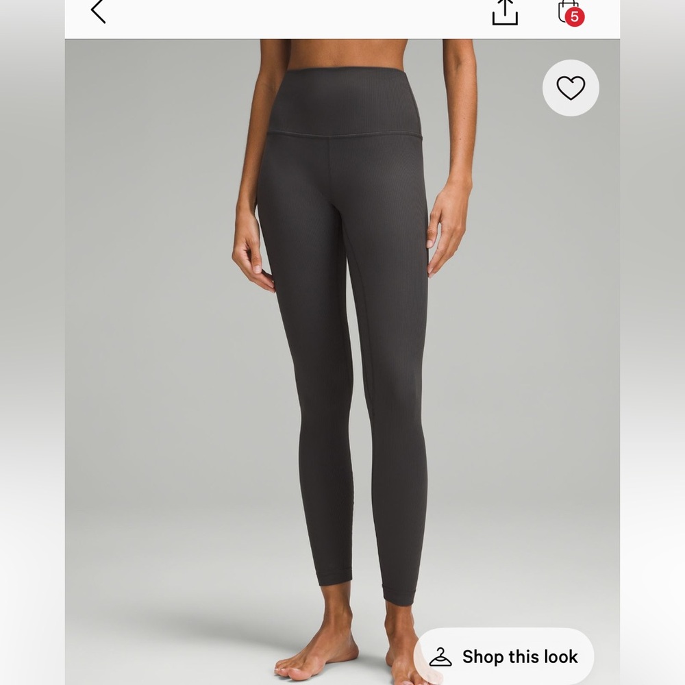 lululemon Align™ High-Rise Ribbed Pant 28"
